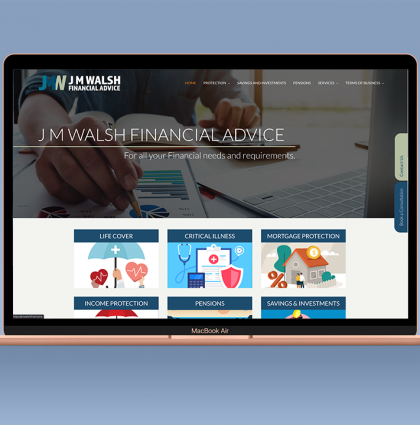 J M Walsh Financial Advice Website